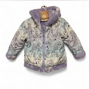 Purple and Cream Hooded Jacket